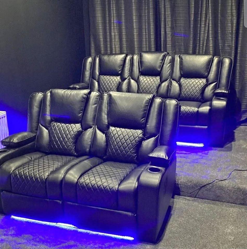 Vogue Comfort Smart Recliner in Black Leather